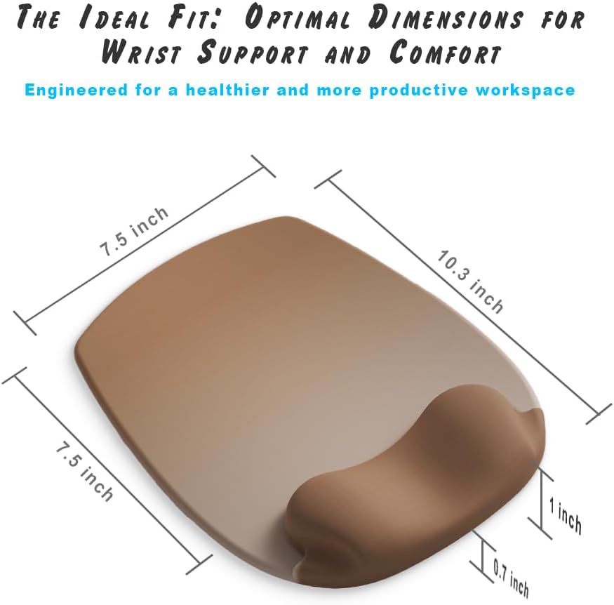 ErgoFlow Gel Wrist Rest Mouse Pad