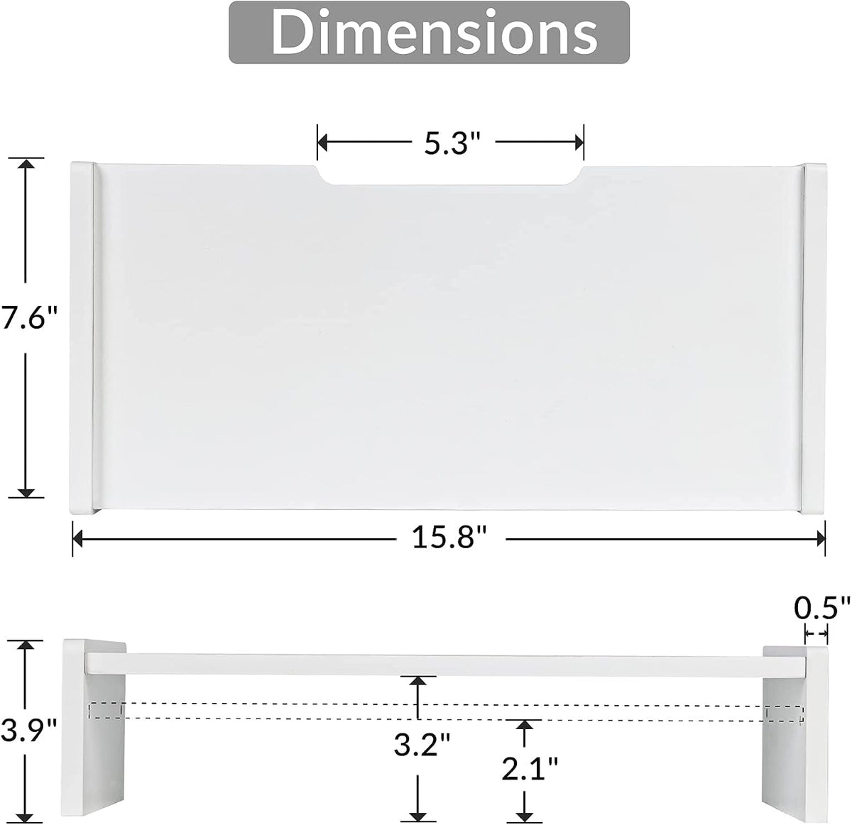 Solid Wood Monitor Stand Riser