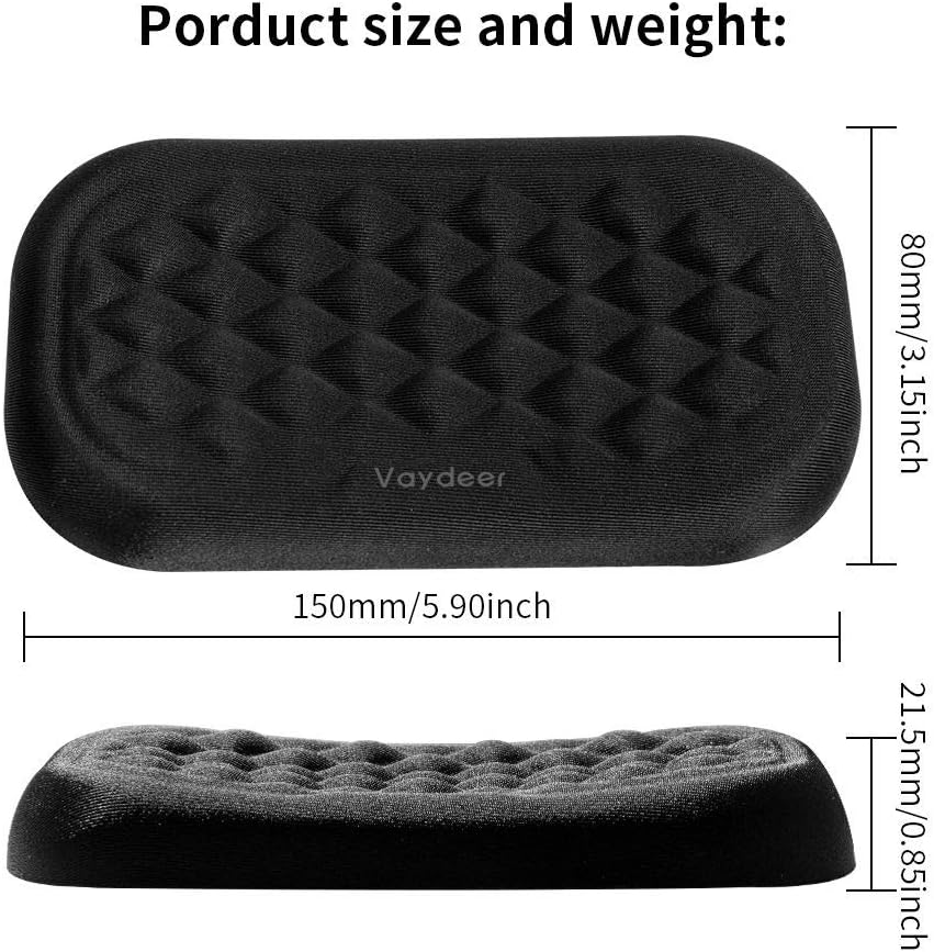 Mouse Wrist Rest Pad, Memory Foam Hand Rest Support Padded