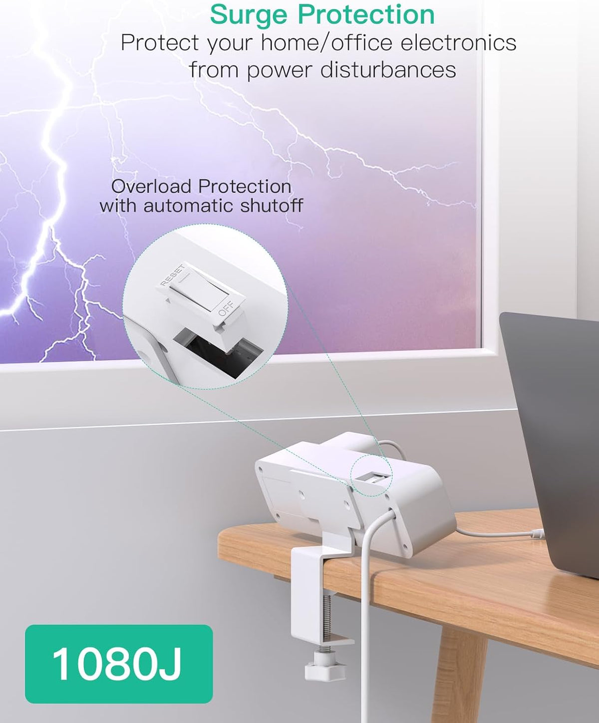 PD30W Desk Clamp Power Strip