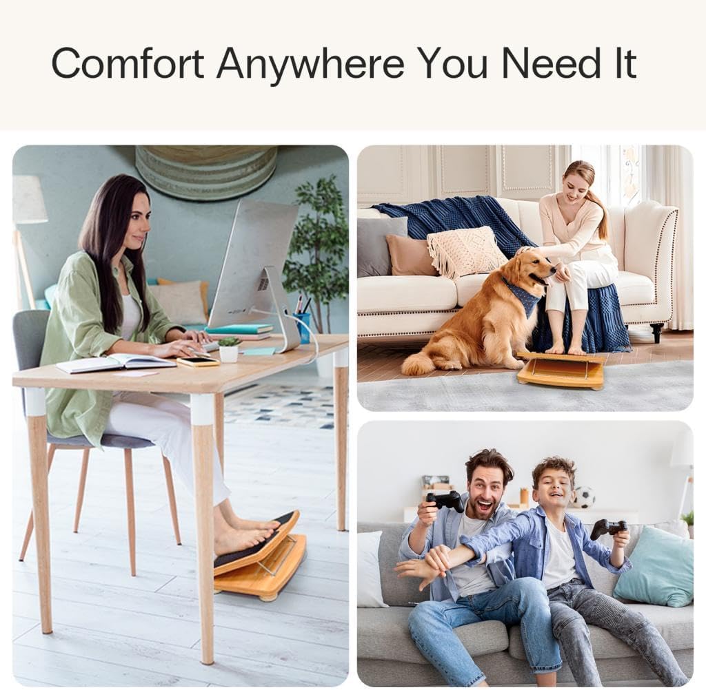 Adjustable Wooden Foot Rest