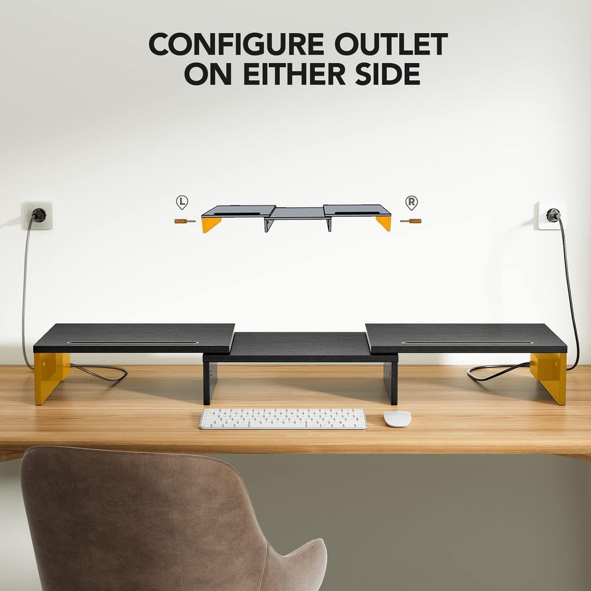 Dual Monitor Stand -Monitor Stand with USB ports