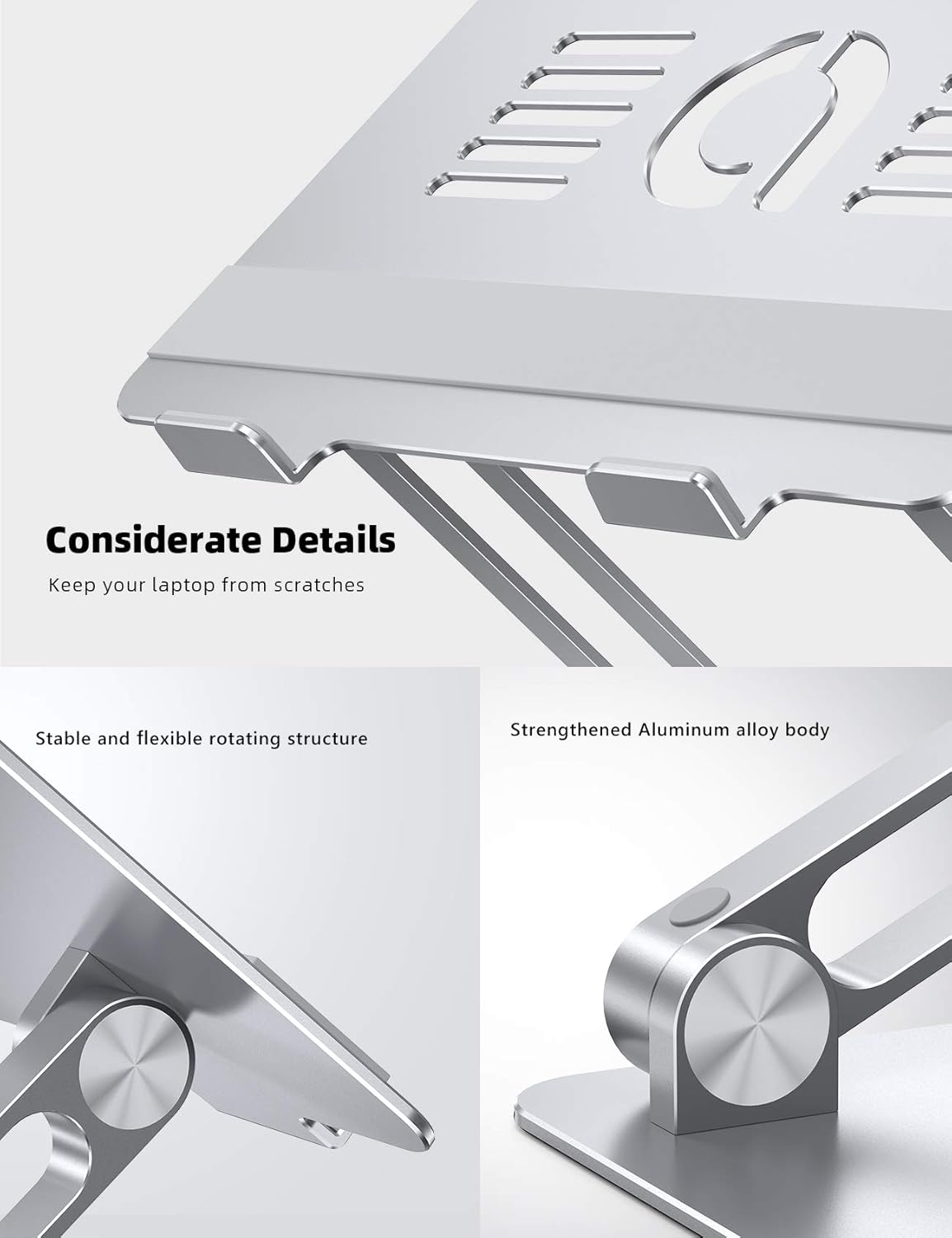 Adjustable Laptop Stand, Silver