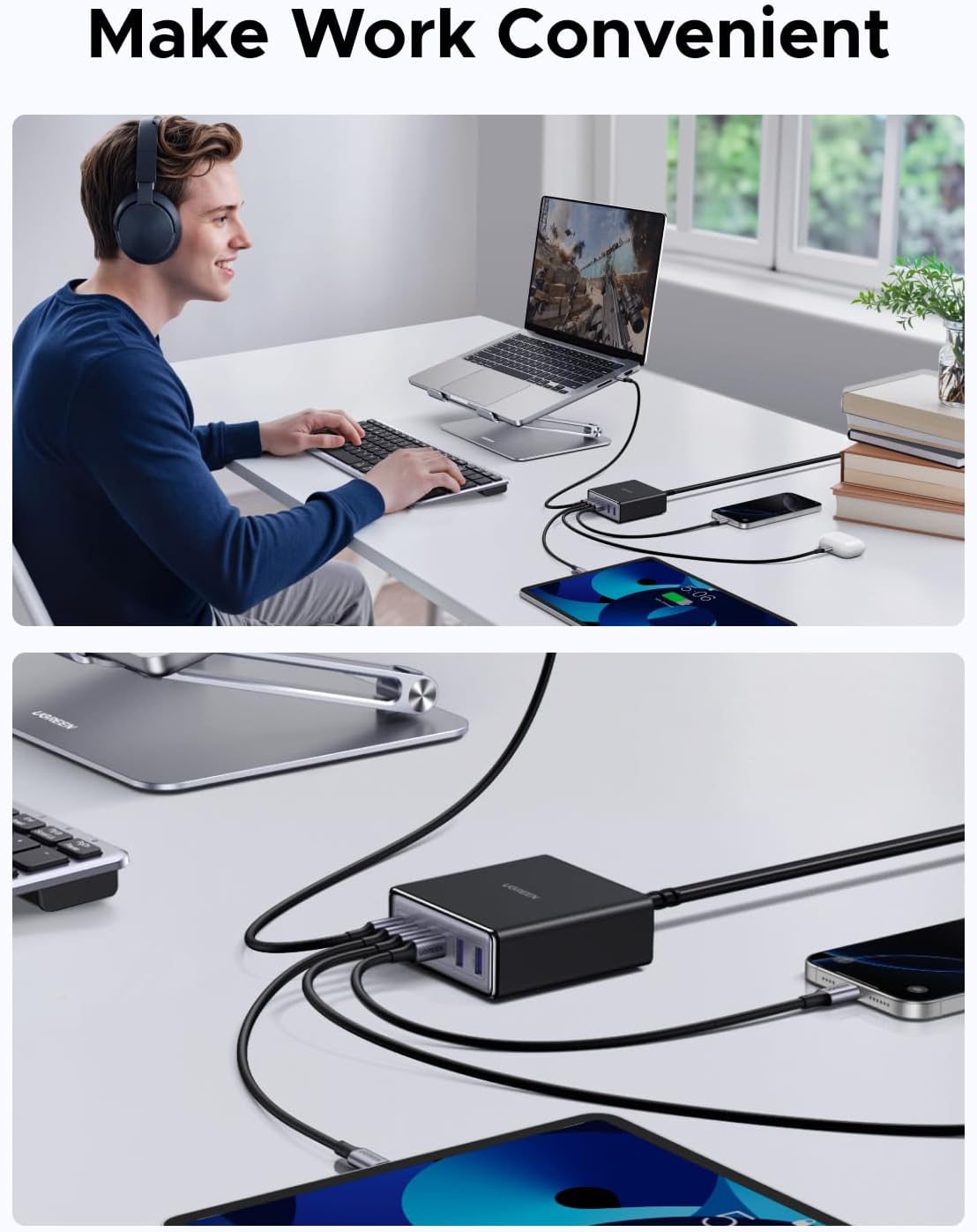 100W USB C Charging Station