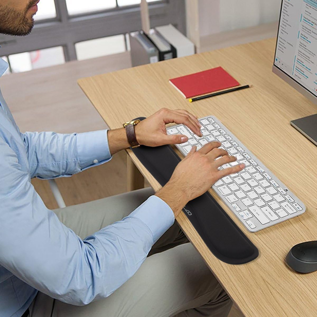 Keyboard Wrist Rest Pad Support with 65D High-Density Thicken Memory
