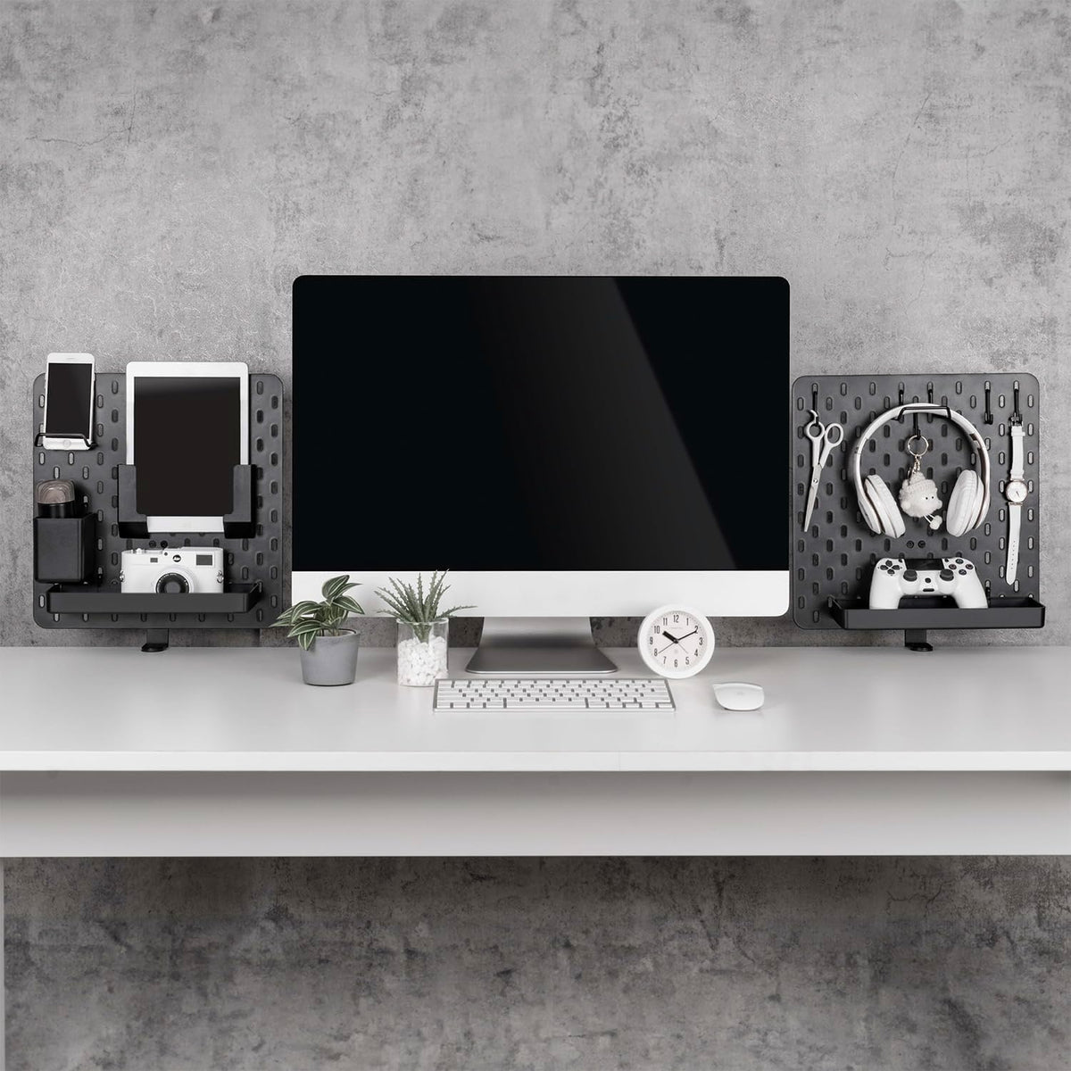 Clamp-On Desk Pegboard