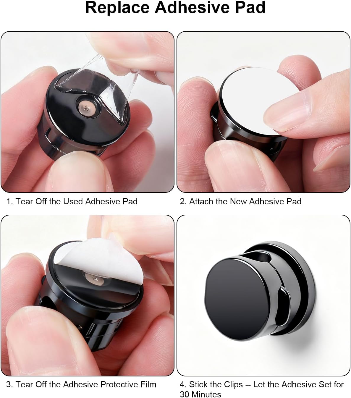 360° Rotatable Strong Magnetic Cable Clips Cord Holder