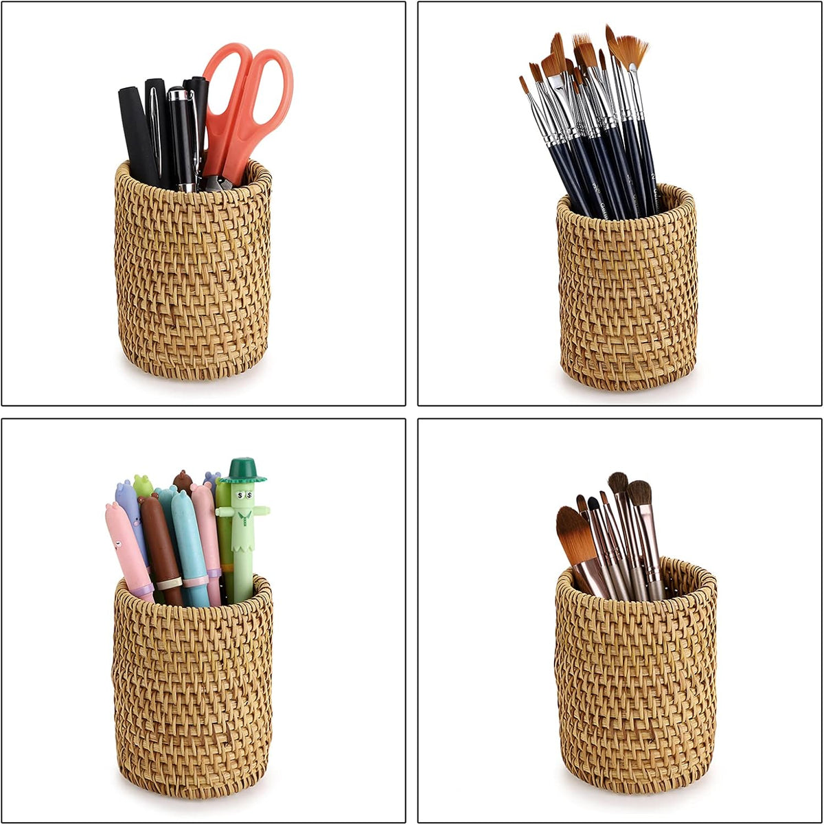 Rattan Pen Cup