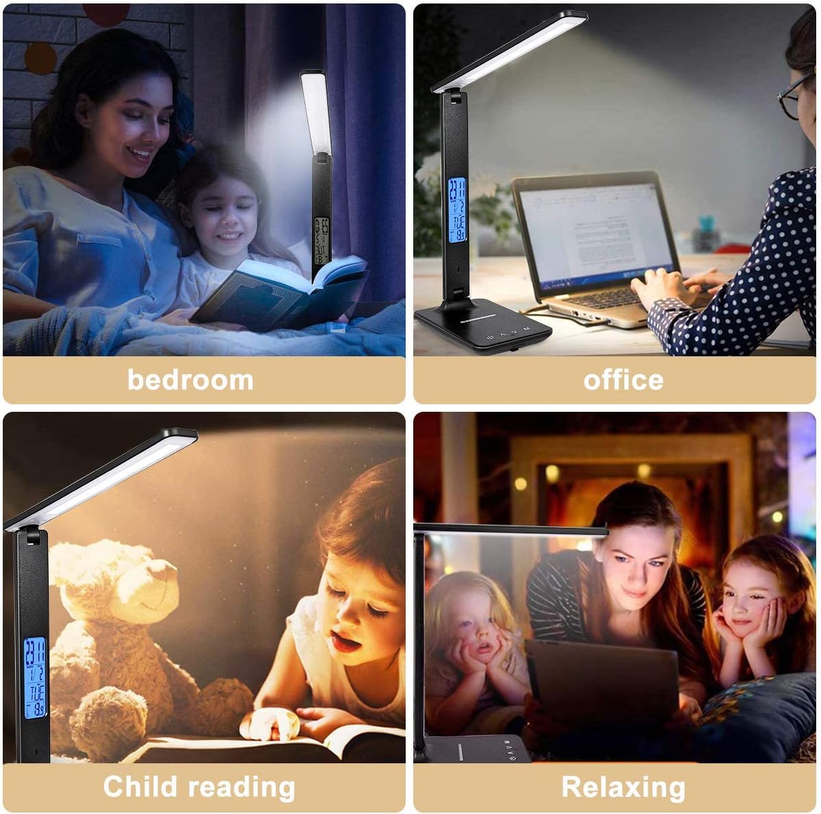 LED Desk Lamp with Wireless Charger