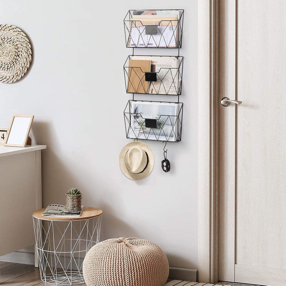 Wall File Organizer, Black