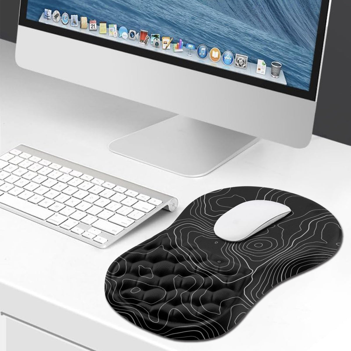 Ergonomic Mouse Pad Wrist Support, 11.8x7.9, 11.8x7.9 inch