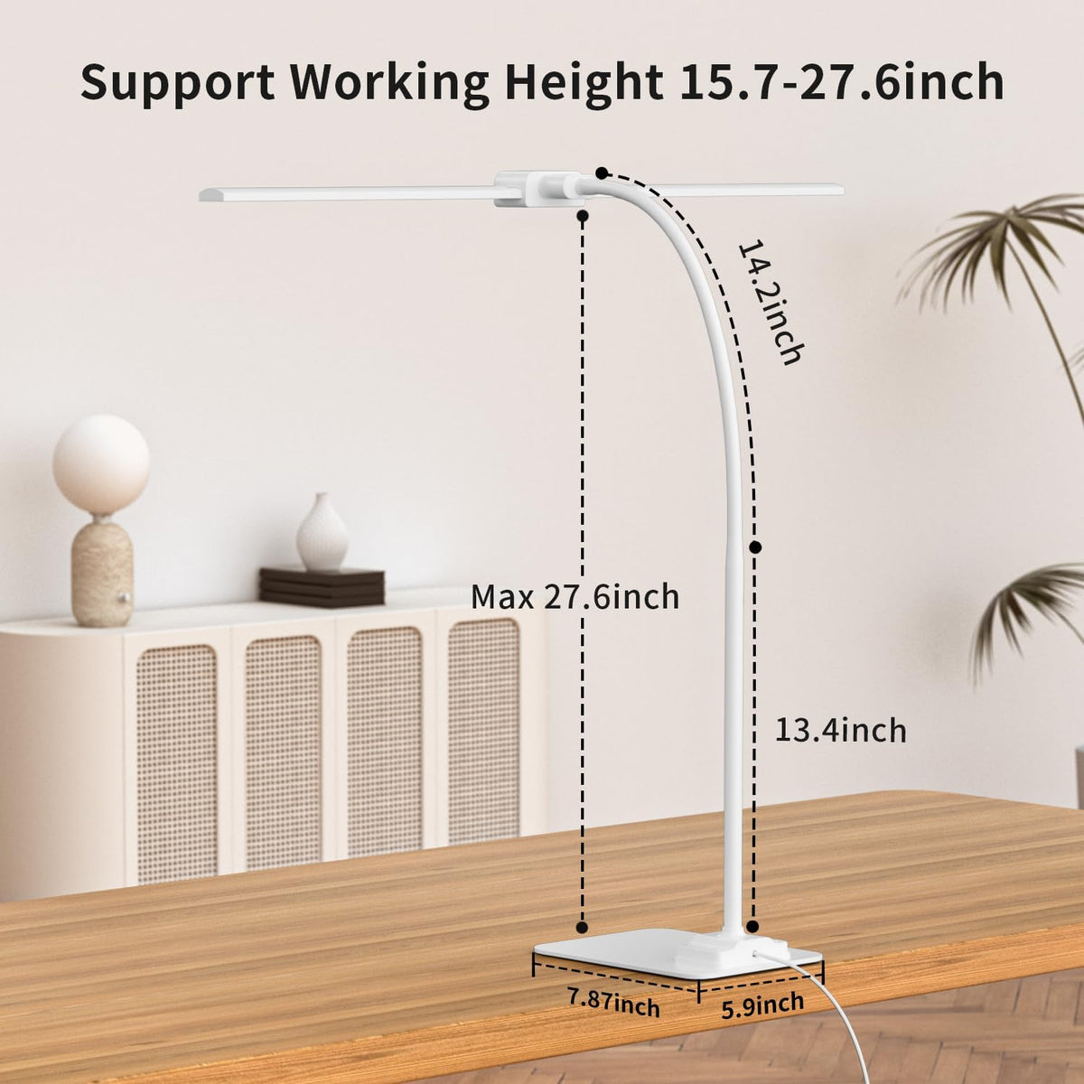 Desk Lamp Double Light: Bright Led Desk Lights