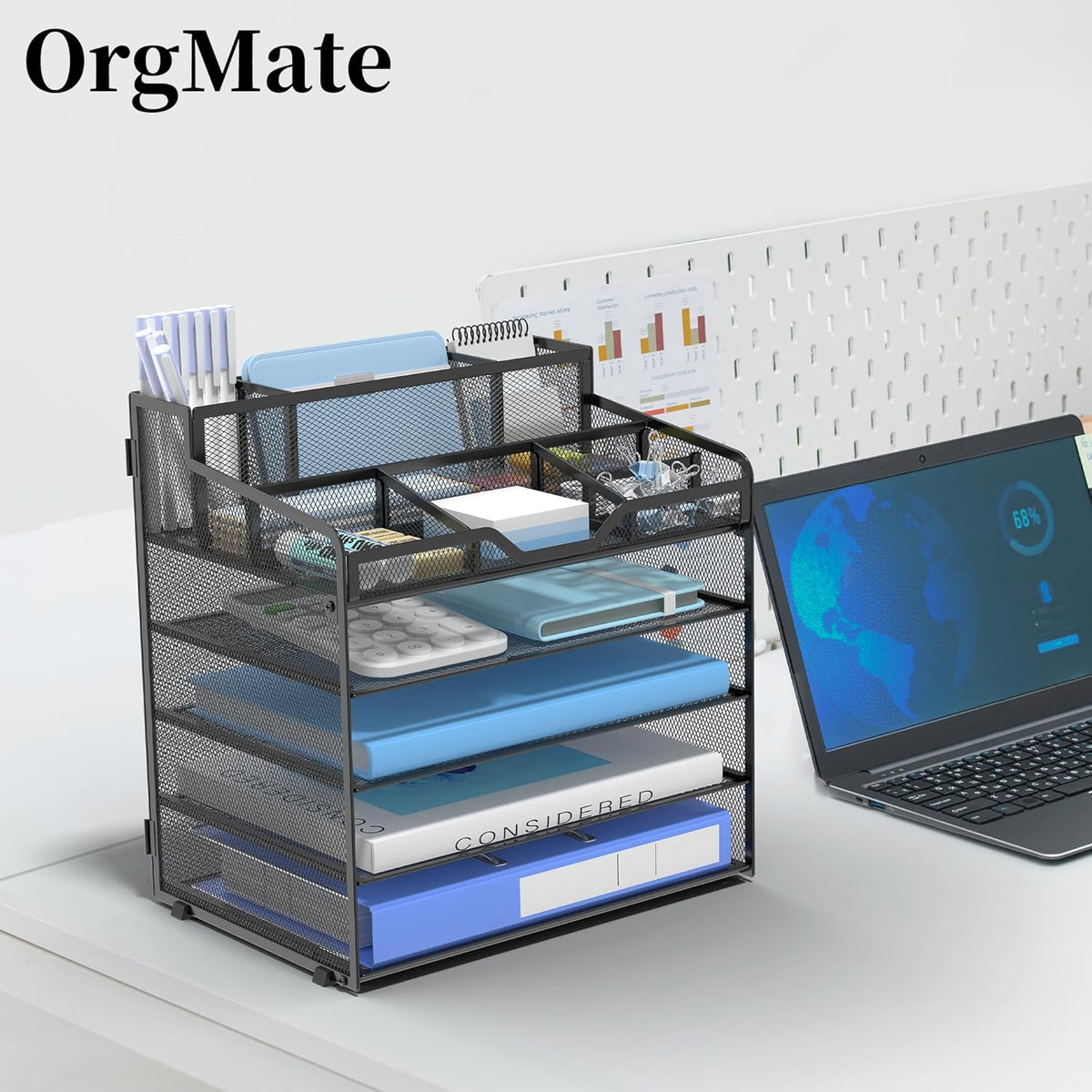 5 Tier Mesh Desk Organizer