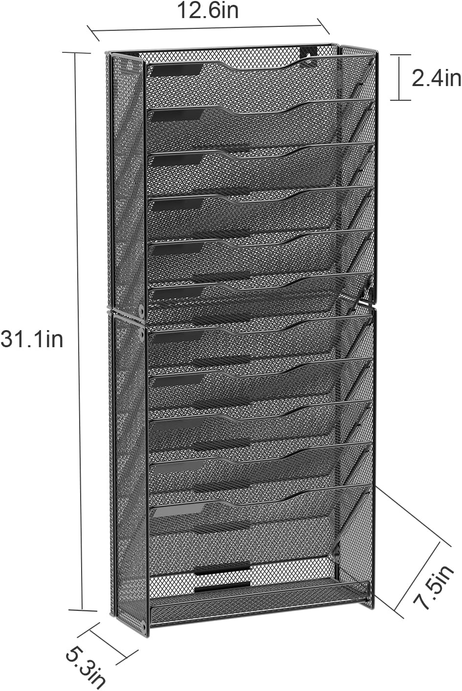 12 Tier Wall File Organizer