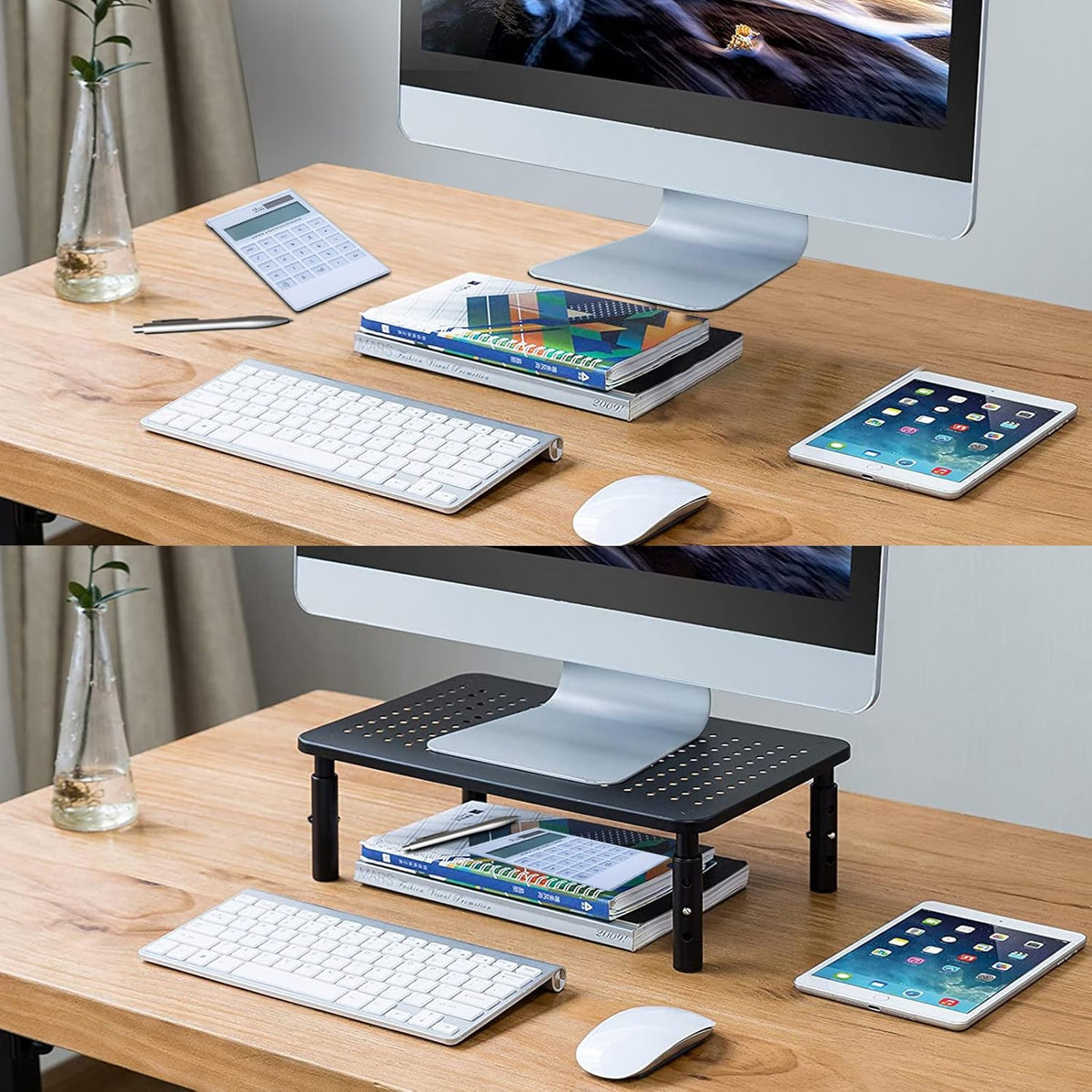 Monitor Stand Riser, Metal Computer Stand