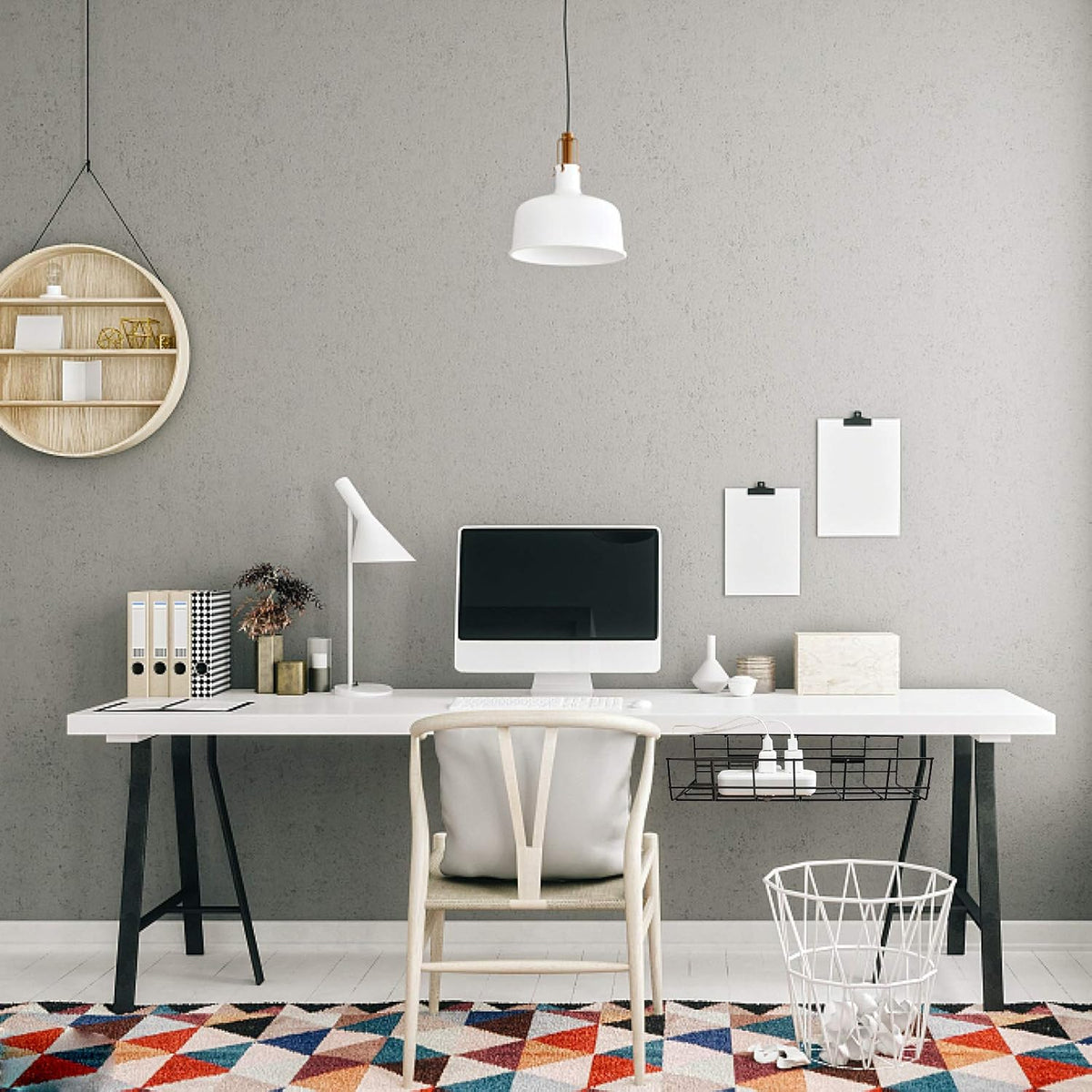 Under Desk Cable Management- Cord Organizer. Metal Wire Cable