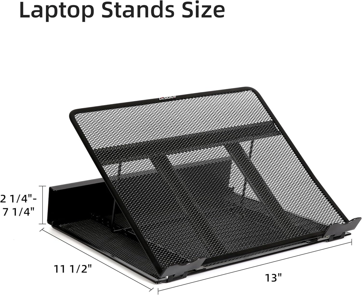 Metal Mesh Ventilated Adjustable Laptop Stands Computer Notebook