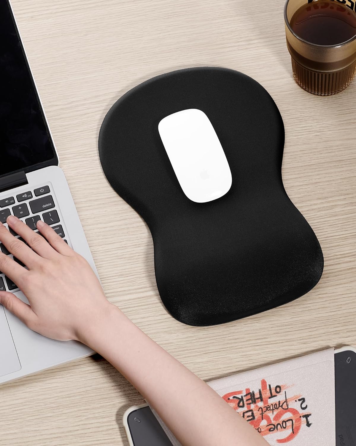 Ergonomic Mouse Pad with Wrist Rest, Black