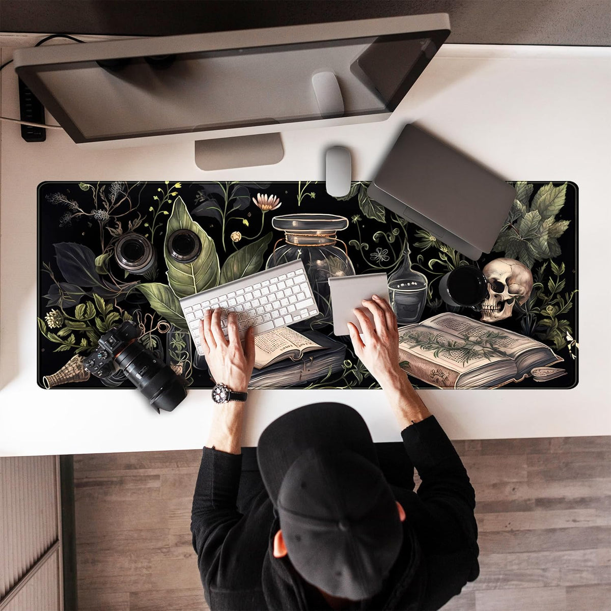 Dark Academia Desk Mat Mouse Pad XL Extended Large Gaming Desk Pad
