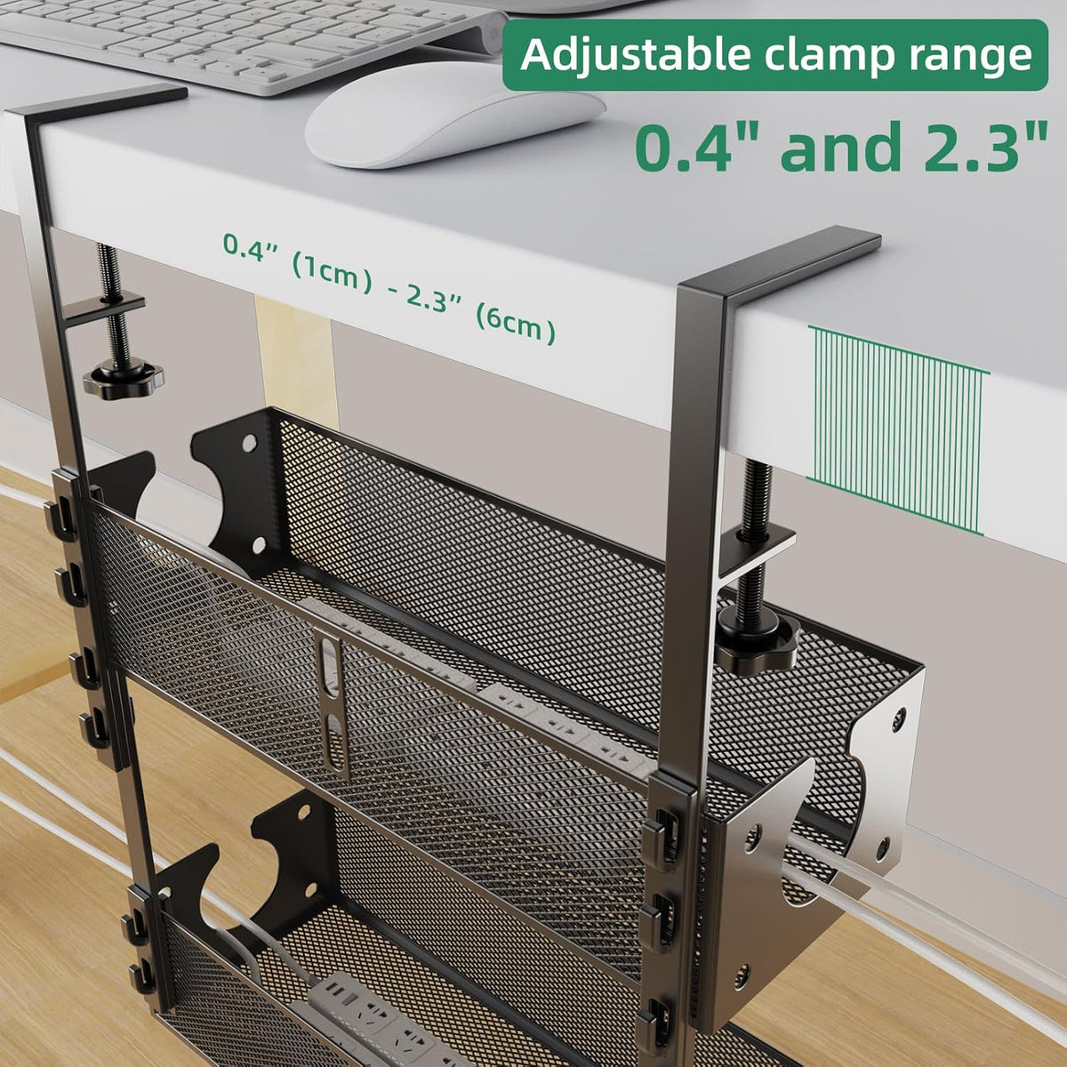 Multi-Model Under Desk Cable Management Metal Under Desk Wire