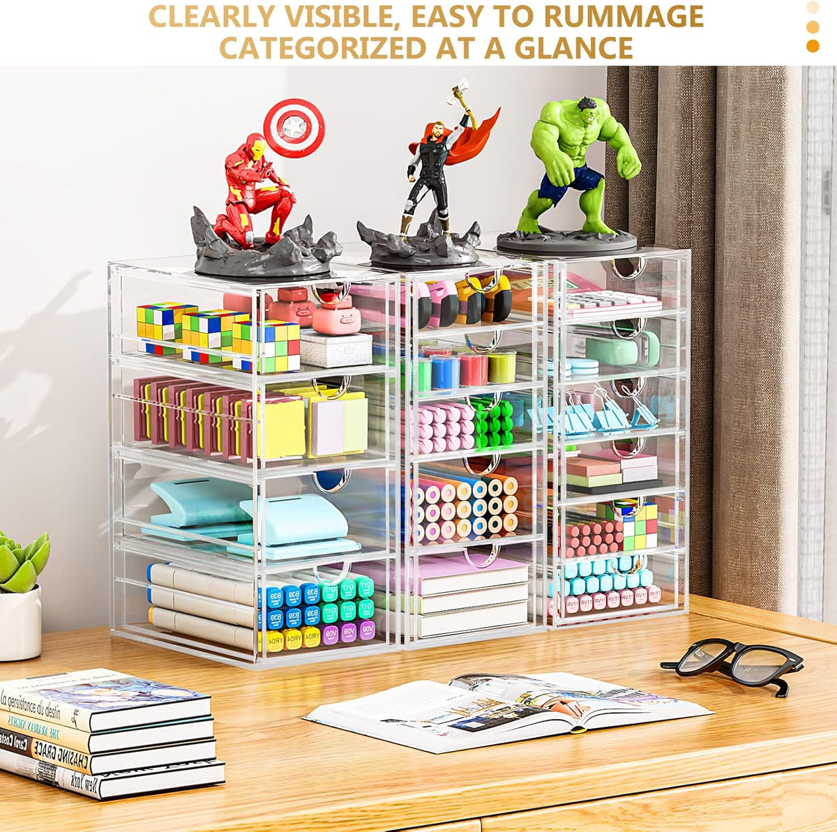 Acrylic Desk Organizers and Accessories