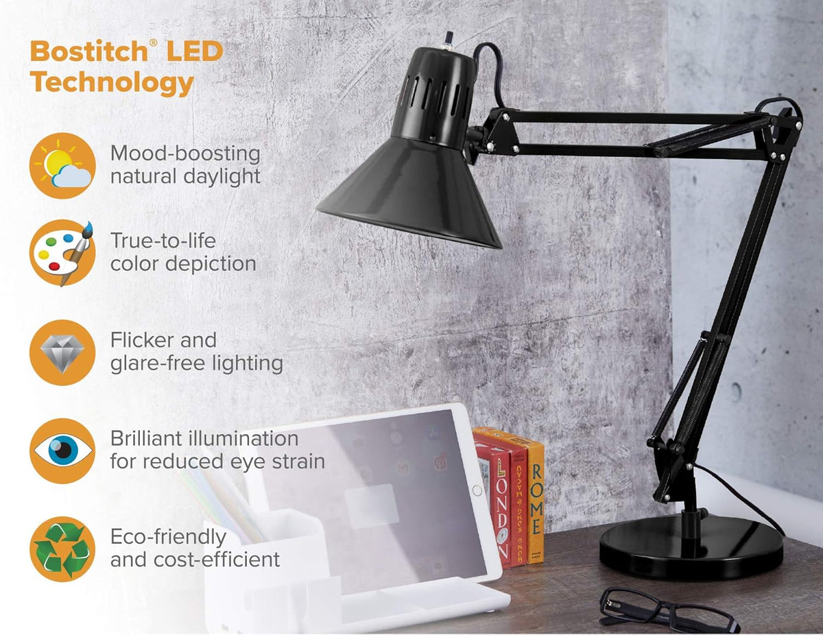 Office VLF100D Swing Arm Desk Lamp