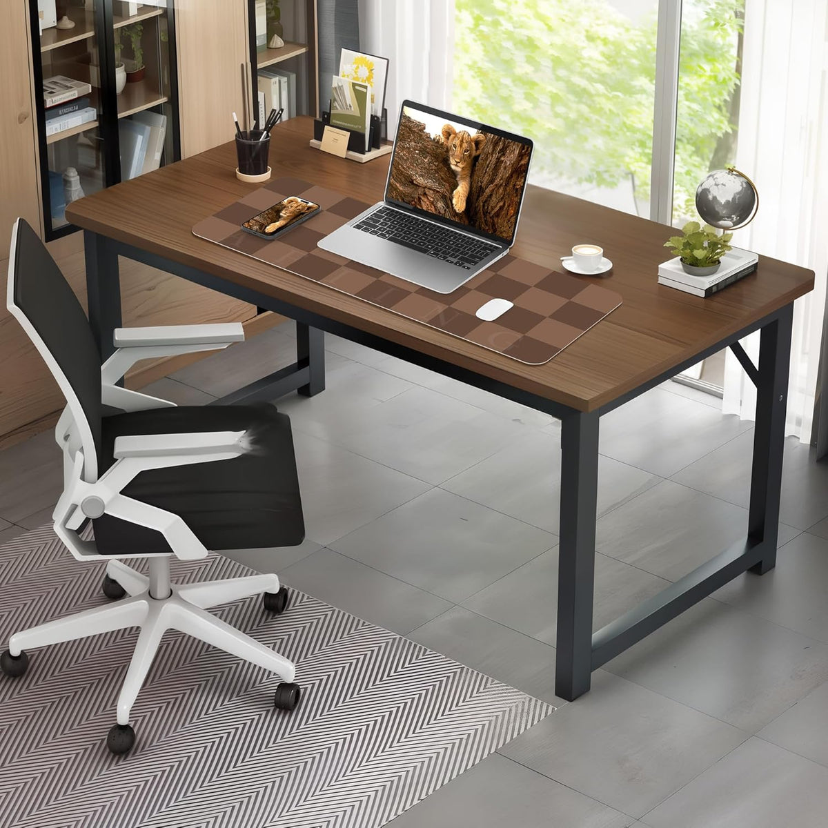 Checkered Desk Mat, 31.5 x 12