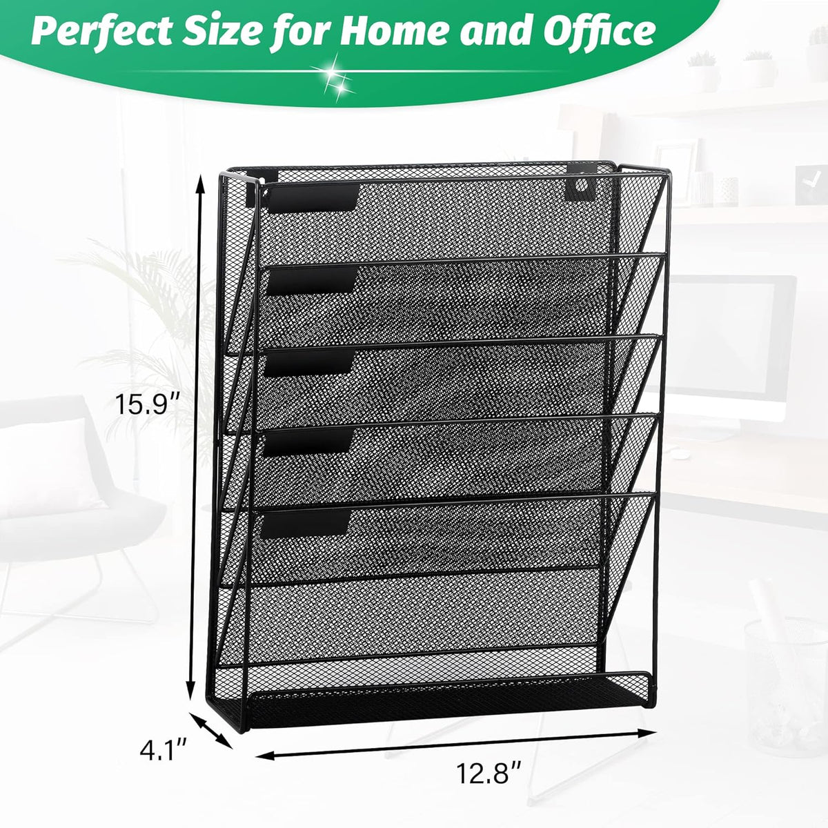Desk File Organizer Mesh 6-Tier