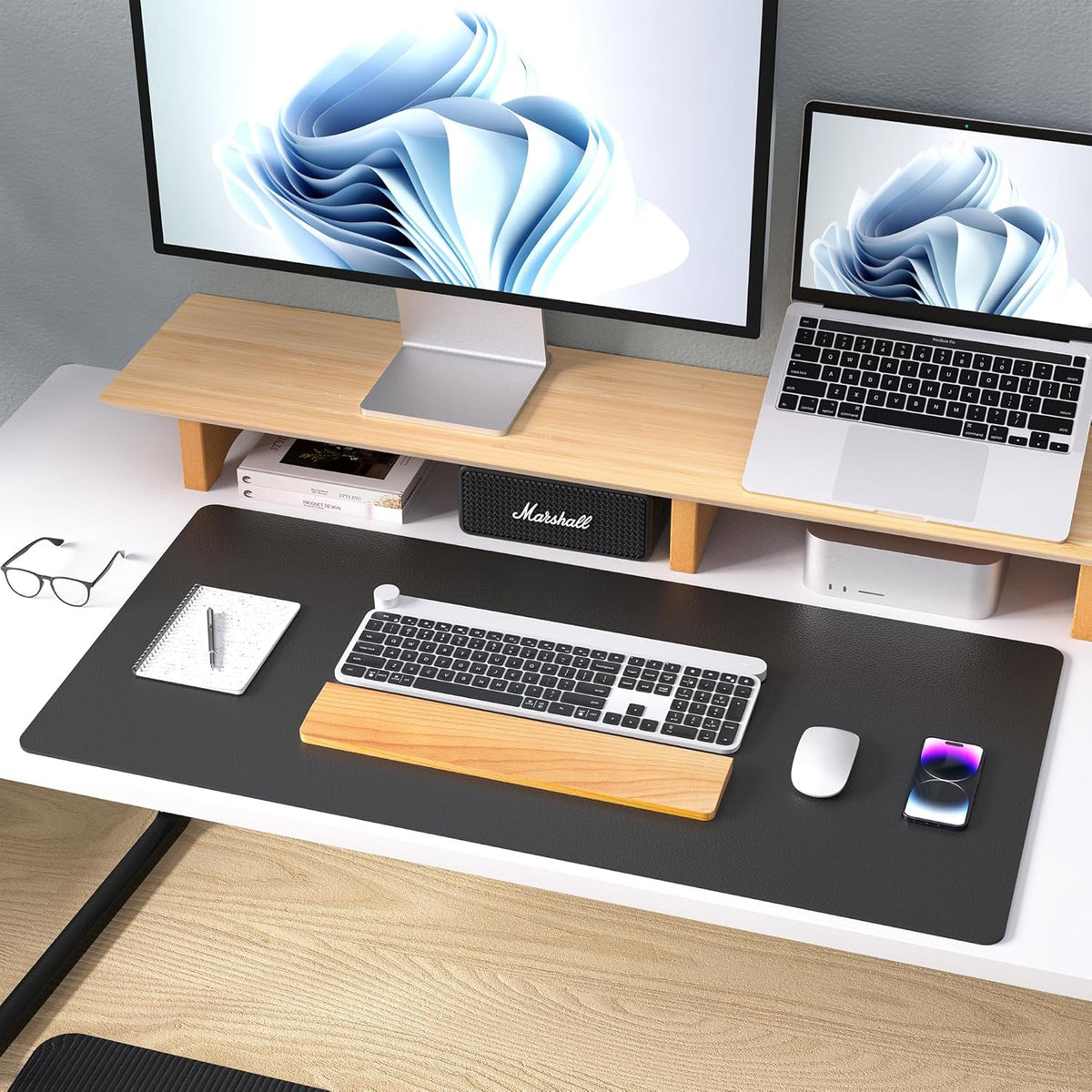 Leather Desk Pad Protector, 36 x 17