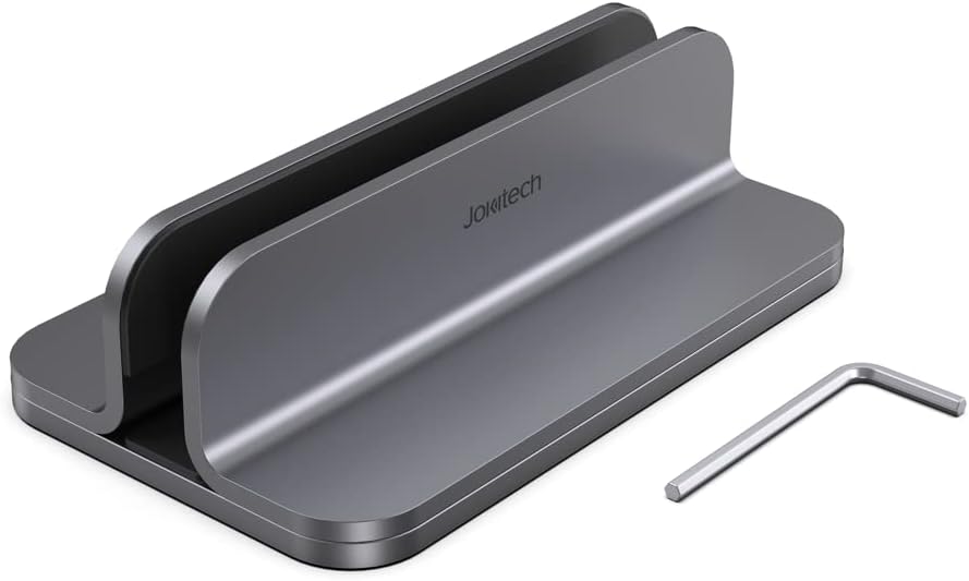 Aluminum Laptop Vertical Stand Organizer