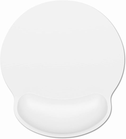 Ergonomic Mouse Pad with Wrist Support, White