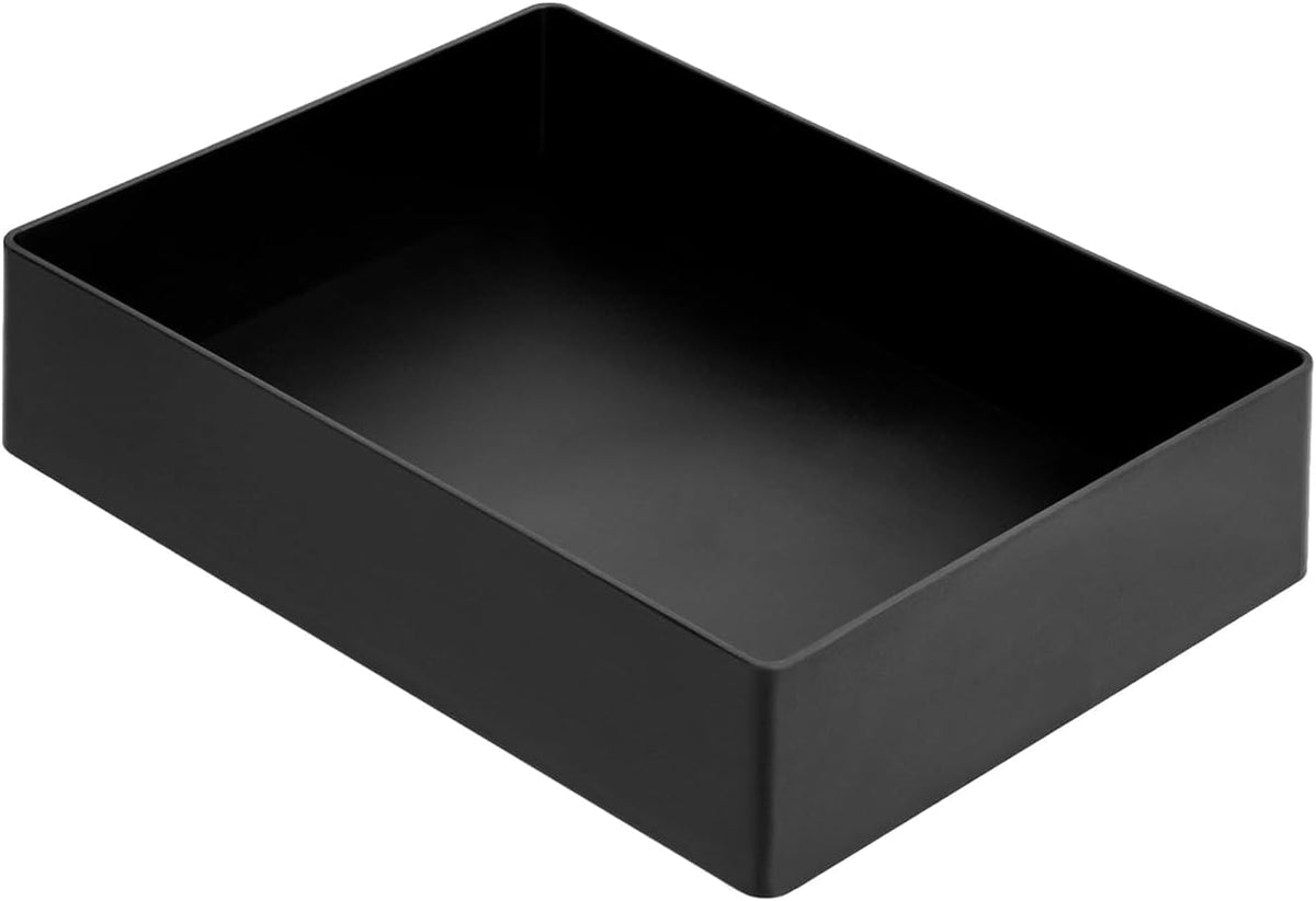 Rectangular Plastic Desk Organizer with Storage Trays, 9.4 x 6.7