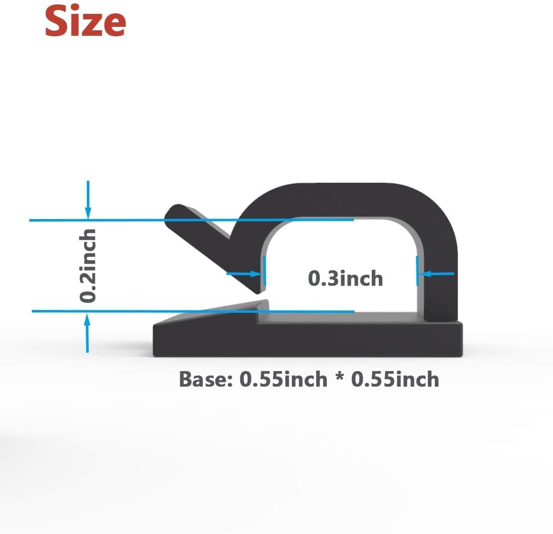 Cable Clips with Strong Adhesive Tapes