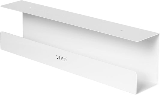 Under Desk 17 inch Cable Management Tray, White