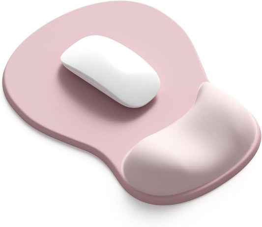 Ergonomic Mouse Pad with Gel Wrist Support, Pink