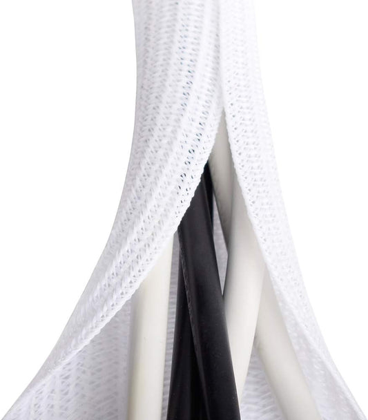 6.6ft, 4/5 inch White Cable Sleeve