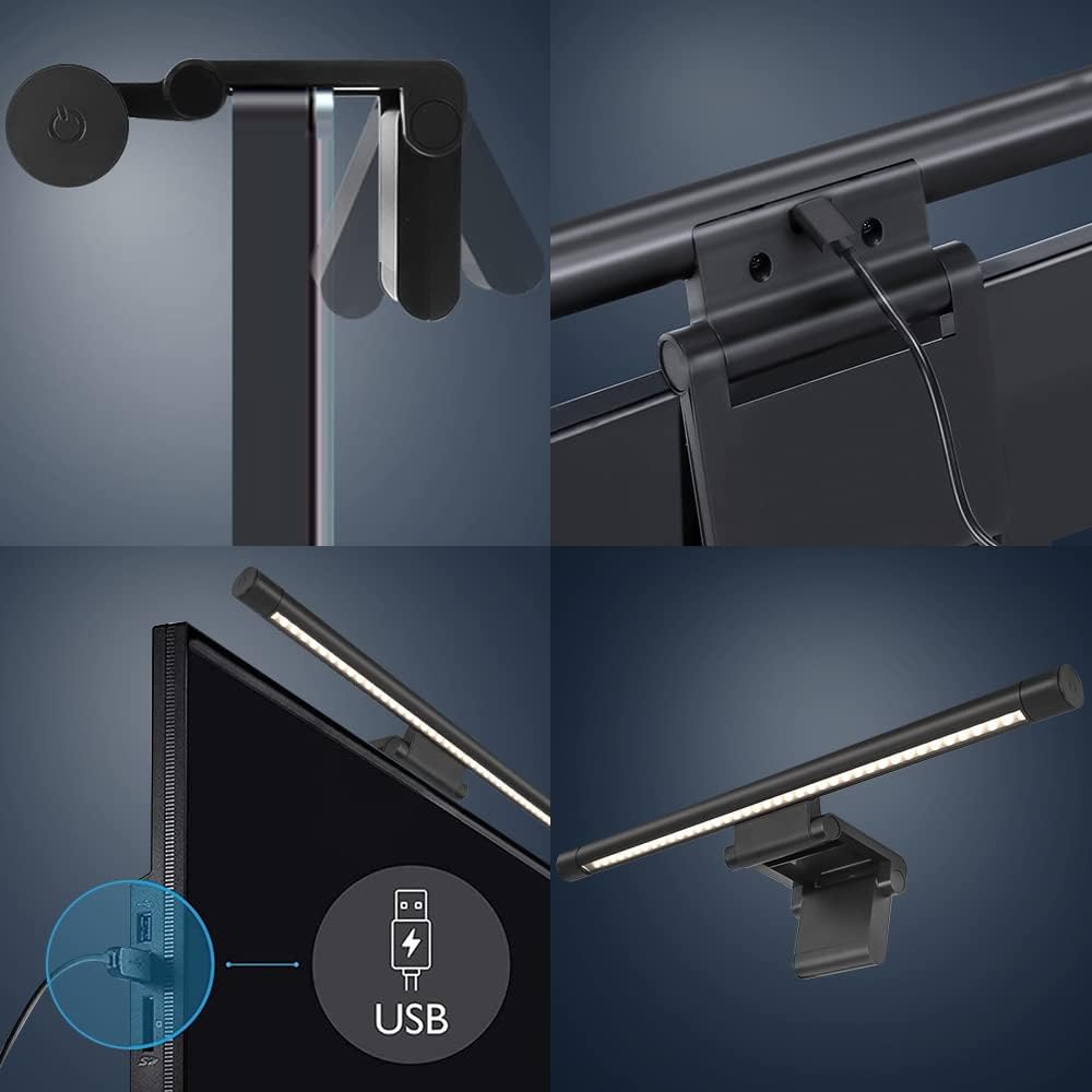 Computer Monitor Light Bar Screen Lamp: USB Powered LED Monitor Lamp