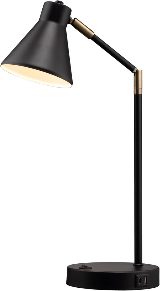 Astrum, LED Desk Lamp with Dual USB Charging Ports