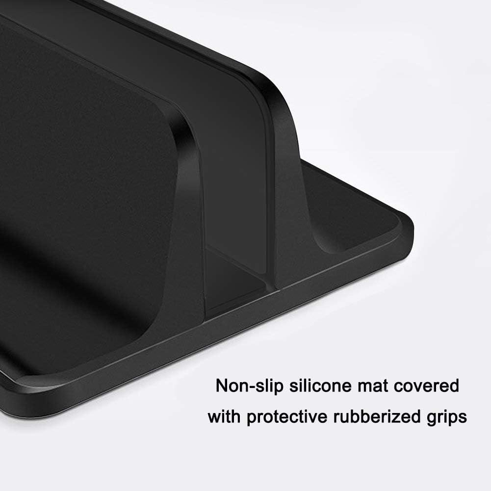 Laptop Stand, Vertical Desktop Holder with Adjustable Dock Size