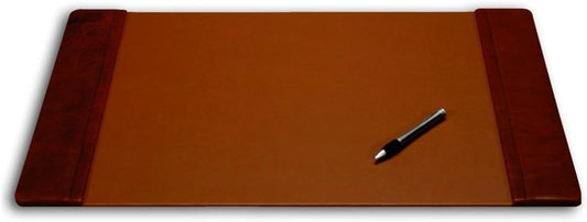Leather Desk Pad with Side Rails, 25.5 x 17.25