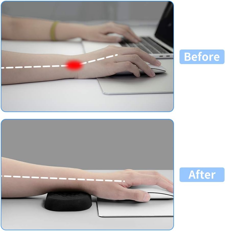 Mouse Wrist Rest Pad, Memory Foam Hand Rest Support Padded