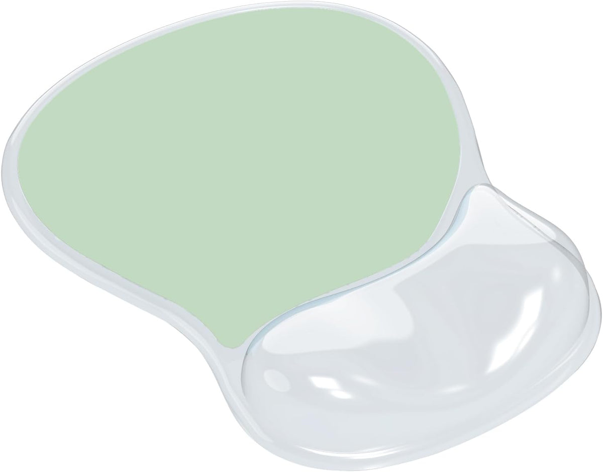Ergonomic Mouse Pad with Gel Wrist Support, Green
