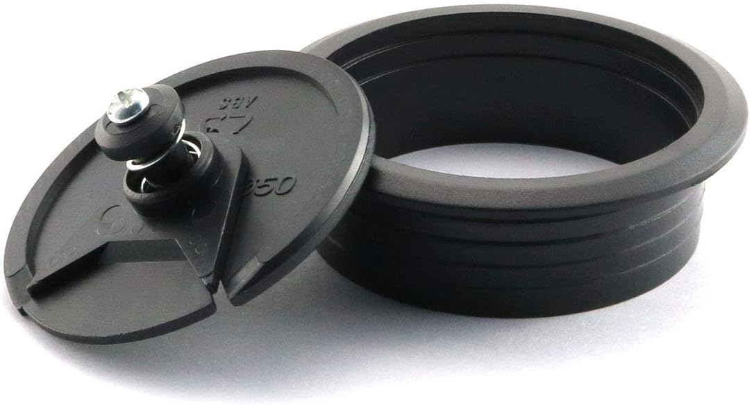 2 inch Desk Wire Cord Cable Grommets Hole Cover, 2pcs, Black