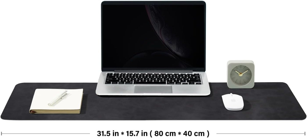 Distressed Leather Desk Mat, 31.5x 15.7