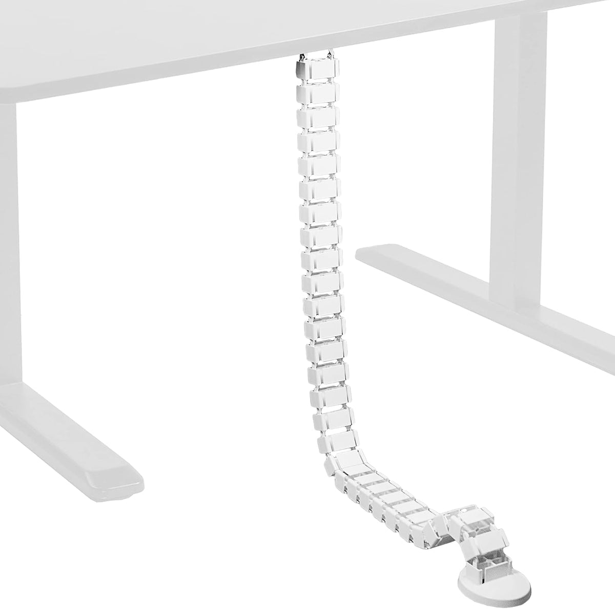 Under Desk Vertebrae Cable Management Kit, White
