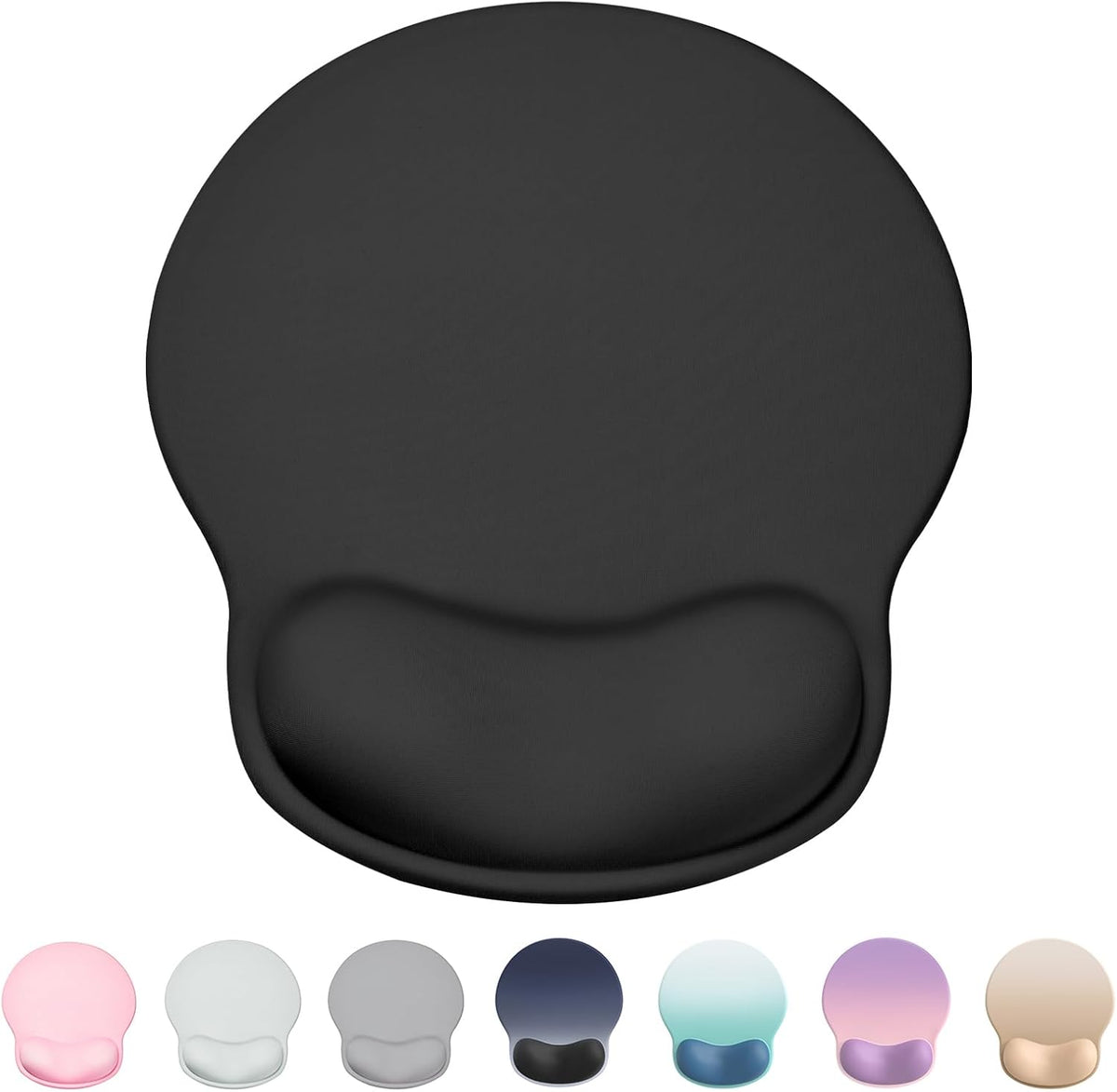 Ergonomic Mouse Pad with Wrist Rest, Black, Large
