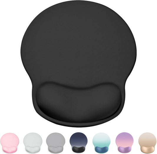 Ergonomic Mouse Pad with Wrist Rest, Black, Large