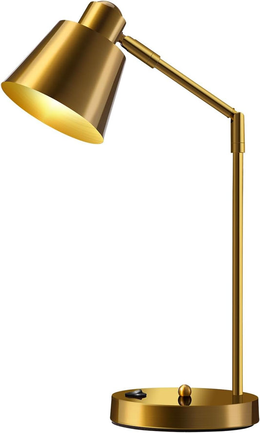 LED Desk Lamp with Dual USB Charging Ports