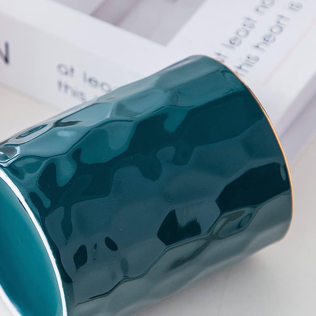 Ceramic Pen Holder Stand Cup Pencil Holder Organizer Makeup Brush