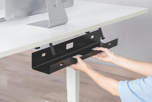Universal Wide Under Desk Cable Management Tray Organizer
